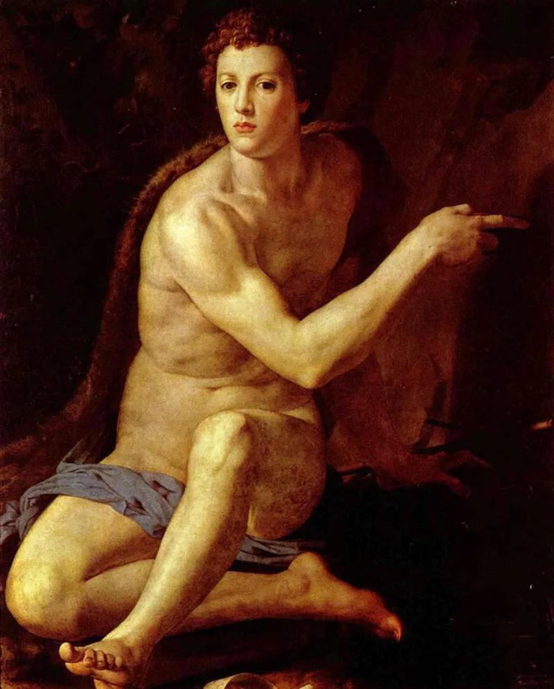 Saint John the Baptist by Agnolo Bronzino, 1553