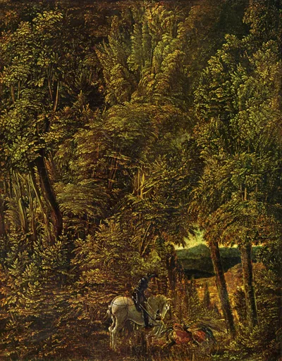 Forest Scene with Saint George Fighting the Dragon by Albrecht Altdorfer