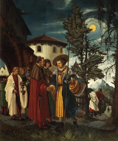 The Departure of Saint Florain by Albrecht Altdorfer