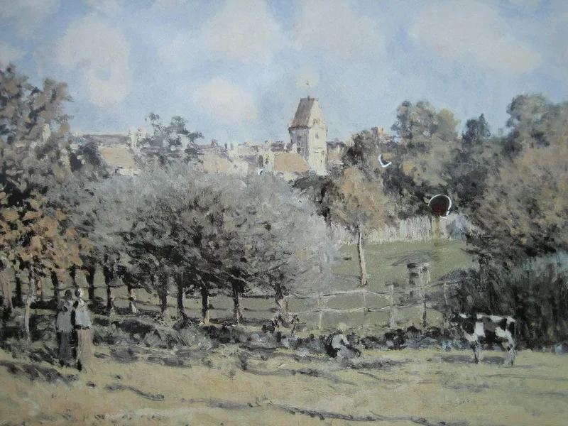 Saint Lubin Church by Alfred Sisley, 1885