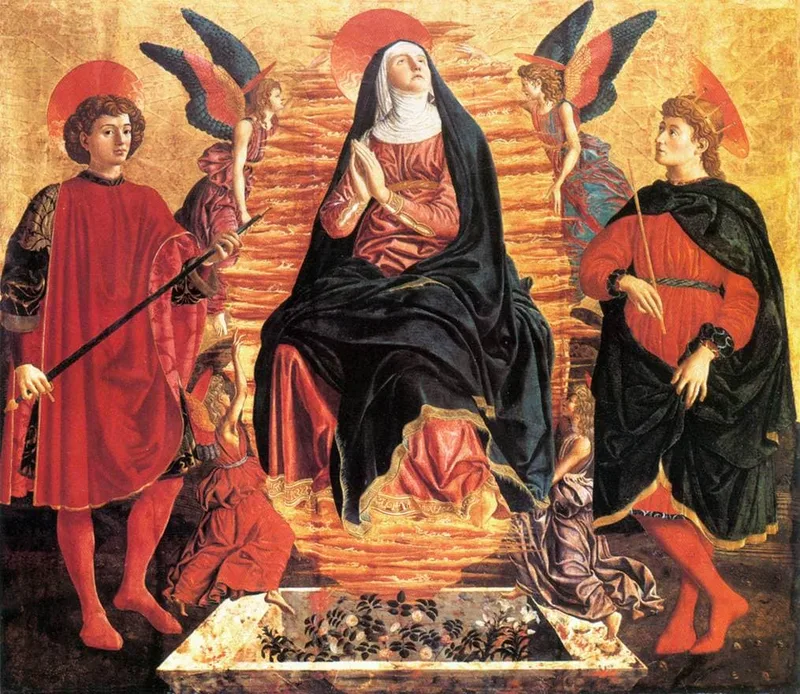 Our Lady of the Assumption with Saints Miniato and Julian by Andrea del Castagno, 1450