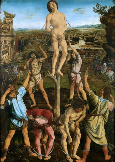 The Martirydom of Saint Sebastian by Antonio del Pollaiolo