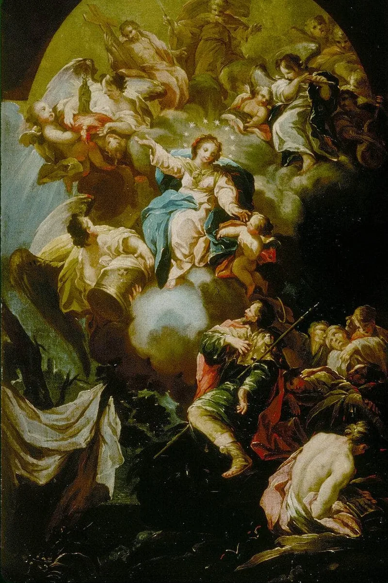 Saint Jame's Vision of the Virgin of the Pillar by Antonio González Velázquez, 1755