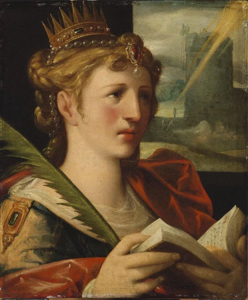 Saint Barbara by Bartholomeus Spranger, 1611