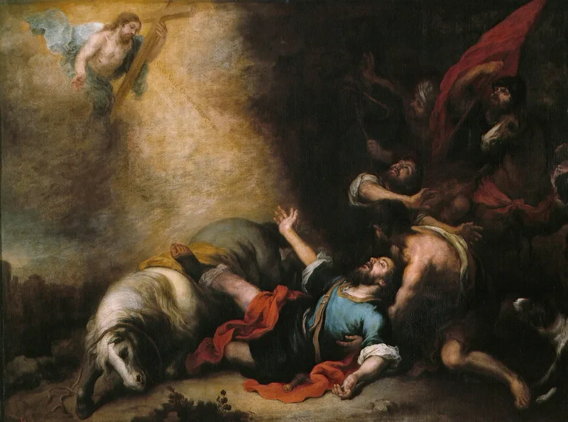 The Conversion of Saint Paul by Bartolome Esteban Murillo, 1682