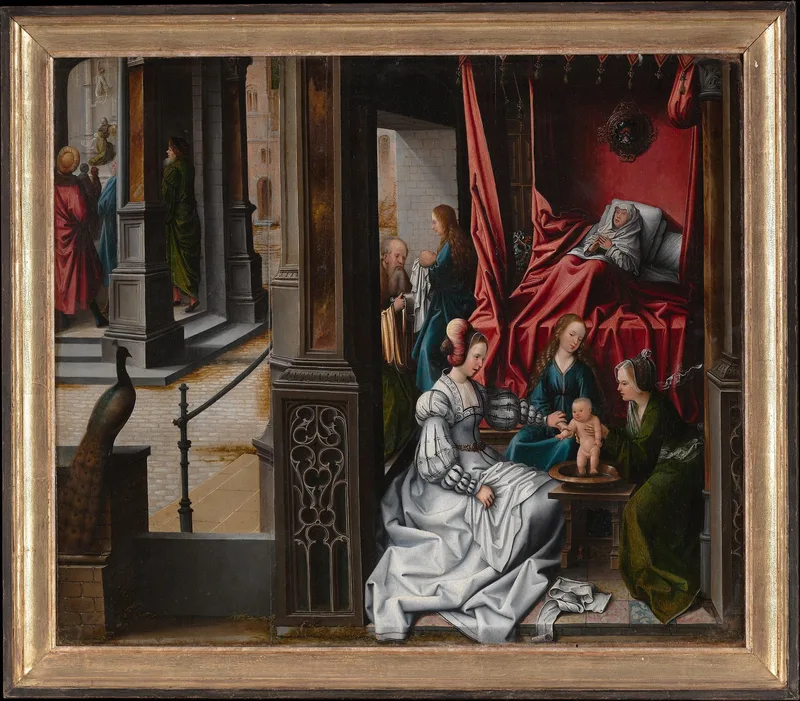 The Birth and Naming of Saint John the Baptist by Bernard Van Orley, 1515