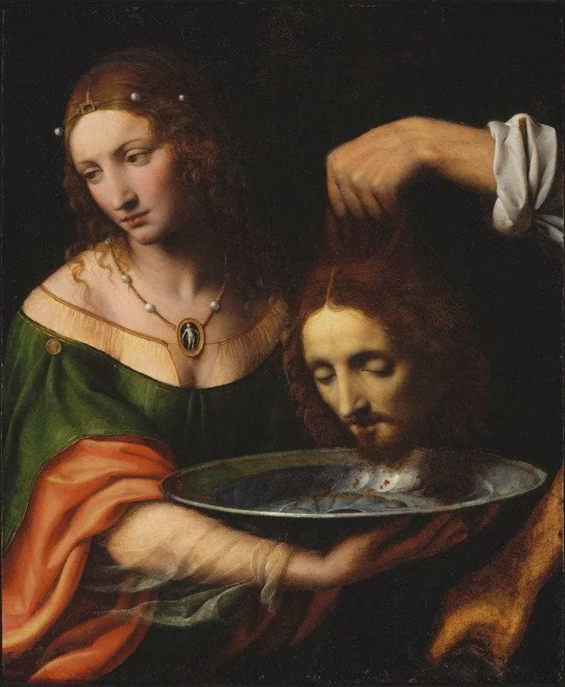 Salome with the Head of Saint John the Baptist by Bernardino Luini, 1525