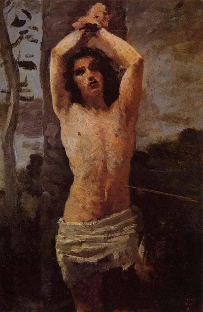 Saint Sebastian by Camille Corot