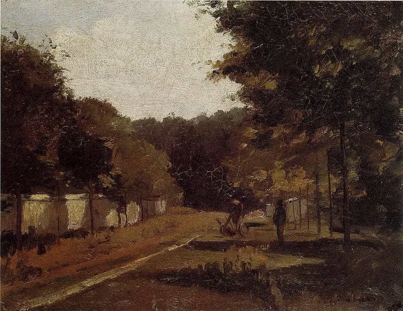 Landscape, Varenne Saint Hilaire by Camille Pissarro, 1865