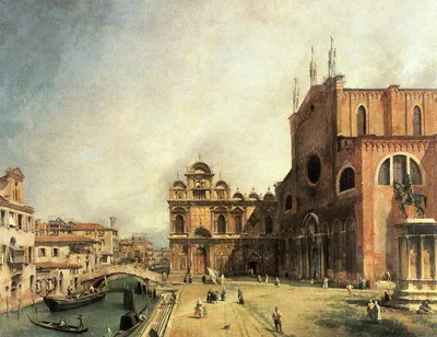 Santi Giovanni e Paolo and the Scuola de San Marco by Canaletto