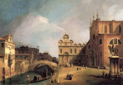 Santi Giovanni e Paolo and the Scuola di San Marco by Canaletto