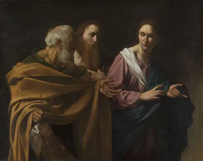 The Calling of Saints Peter and Andrew by Caravaggio