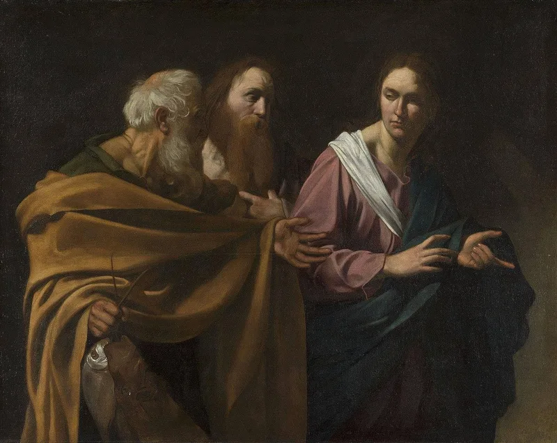The Calling of Saints Peter and Andrew by Caravaggio, 1606