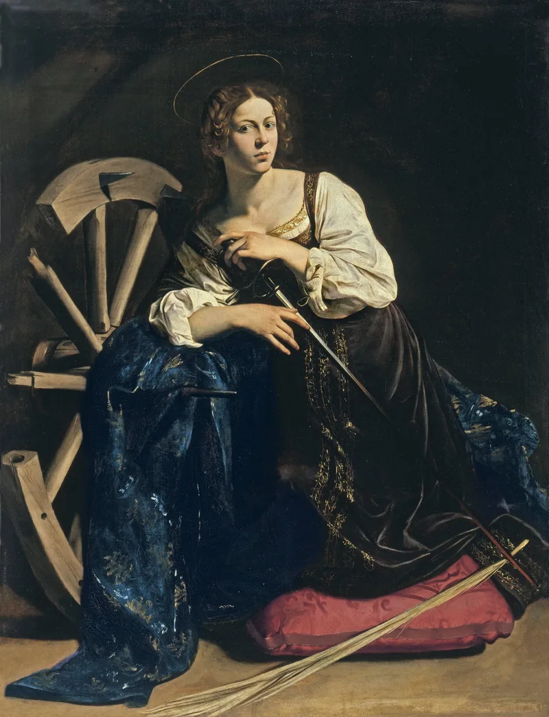 Saint Catherine of Alexandria by Caravaggio, 1598