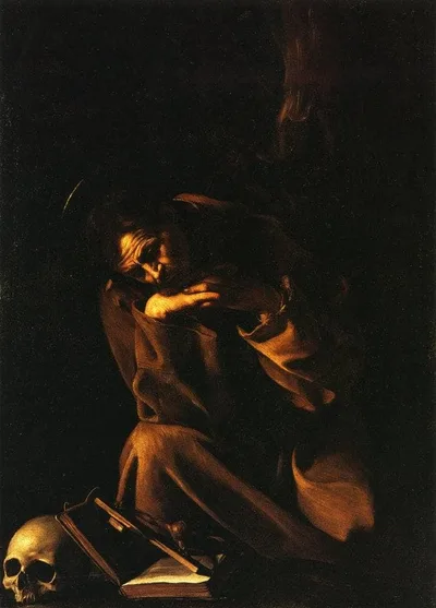 Saint Francis in Meditation by Caravaggio