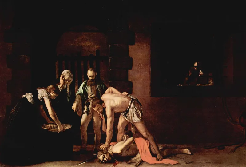 Beheading of Saint John the Baptist by Caravaggio, 1608