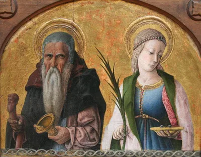 Saints Anthony and Lucia by Carlo Crivelli