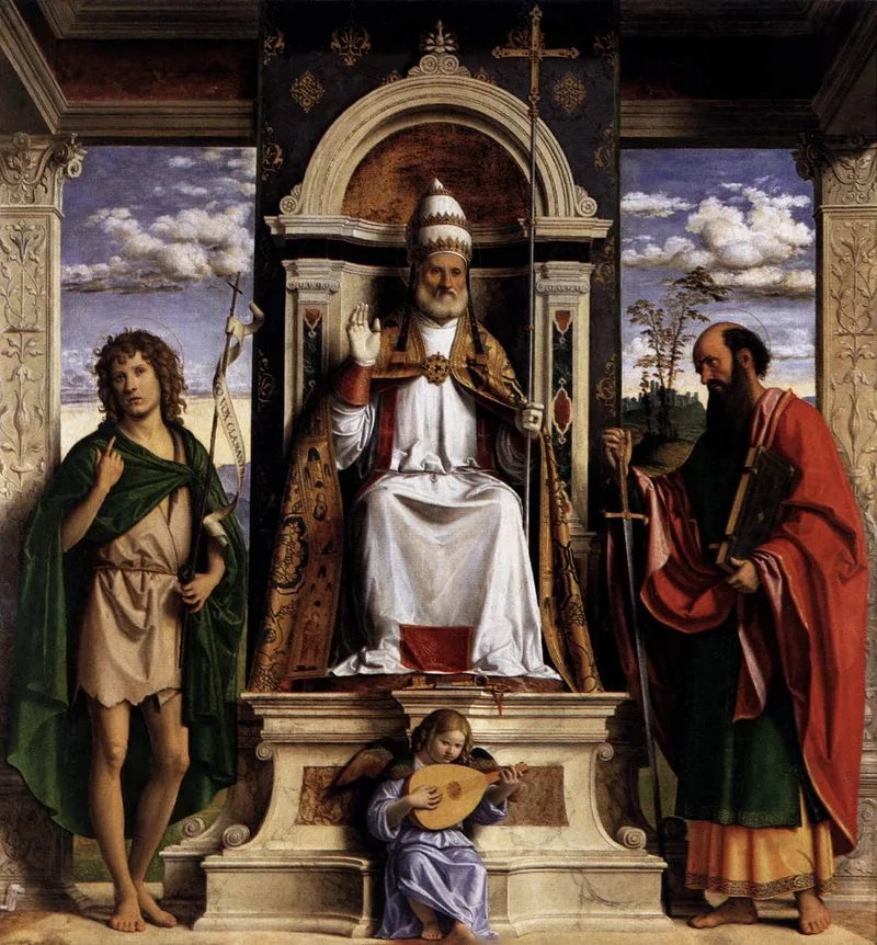 St. Peter Enthroned with Saints by Cima da Conegliano, 1516