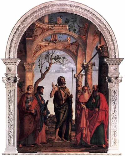 St. John the Baptist and Saints by Cima da Conegliano