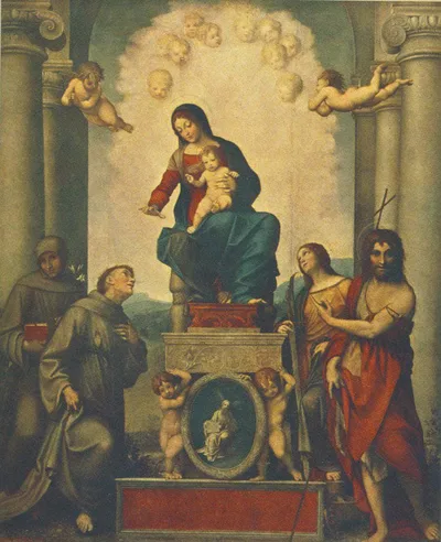 Madonna and Child with Saint Francis by Correggio