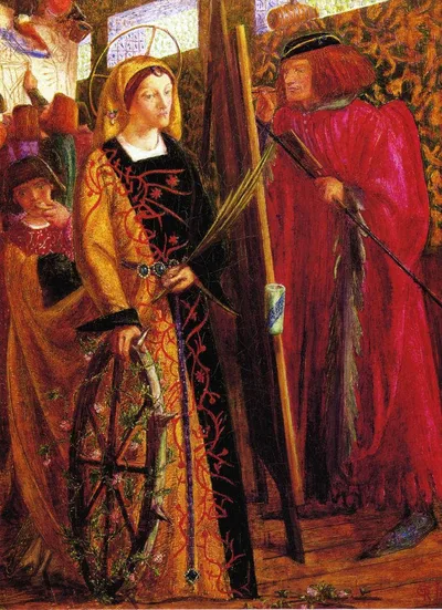 Saint Catherine by Dante Gabriel Rossetti