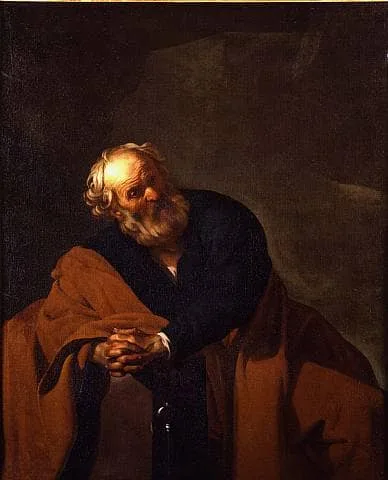 Saint Peter by Dirck van Baburen, 1620