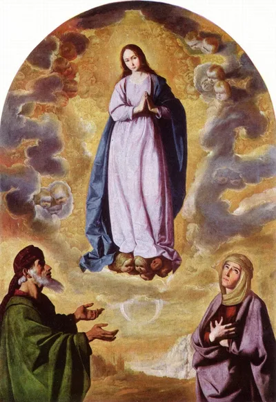 The Immaculate Conception with Saint Joachim and Saint Anne by Francisco de Zurbaran