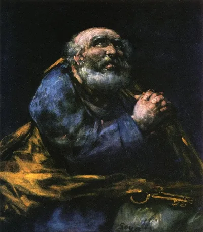 The Repentant Saint Peter by Francisco Goya