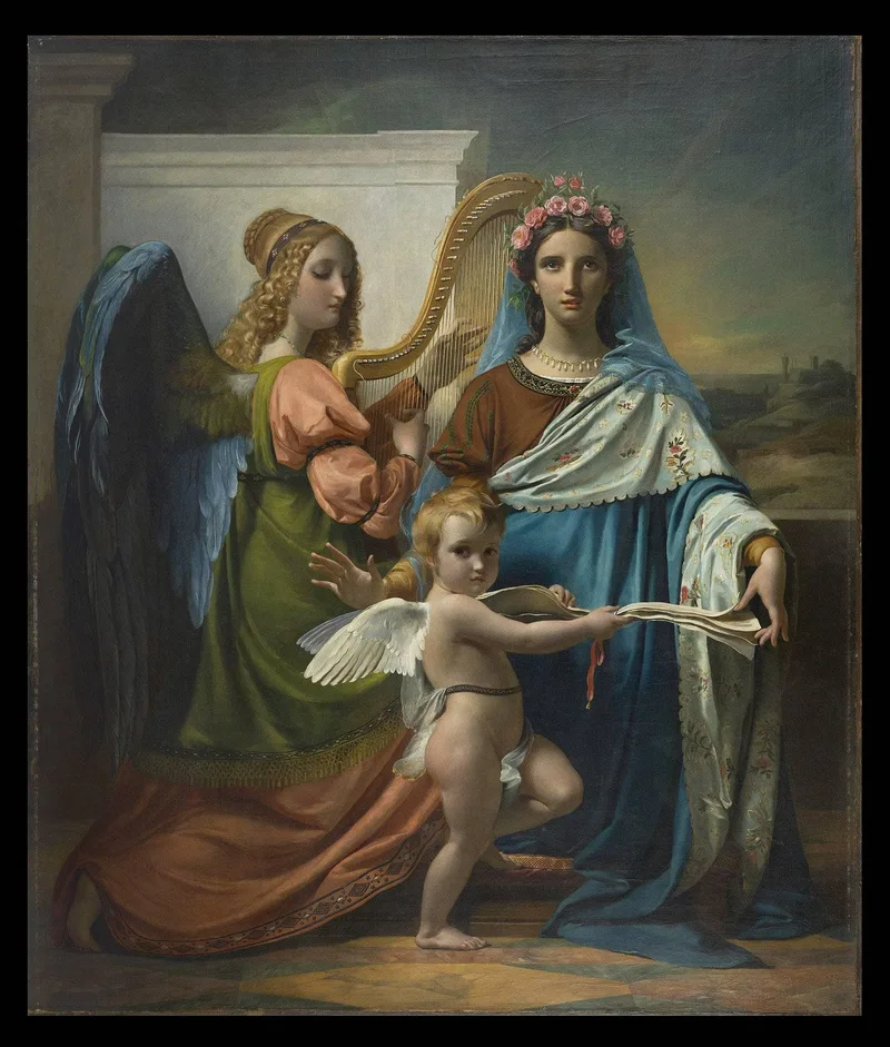 Saint Cecilia of Rome by François-Joseph Navez, 1824