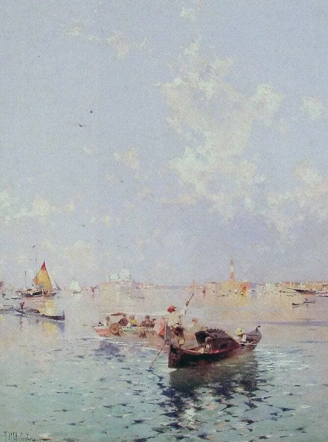 View to Saint Mark’s Square, Venice by Franz Richard Unterberger