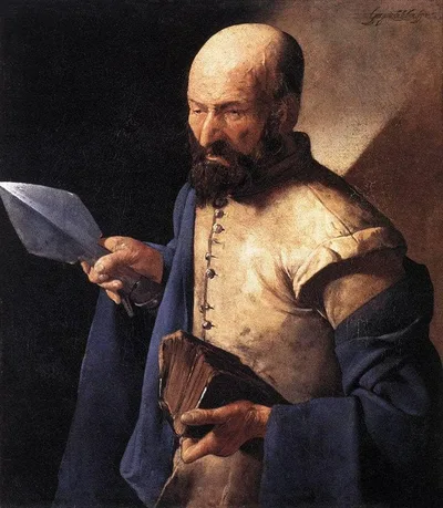 St. Thomas, also called Saint with a Pike by Georges de la Tour