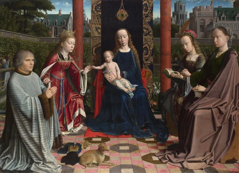 The Virgin and Child with Saints and Donor by Gerard David, 1510