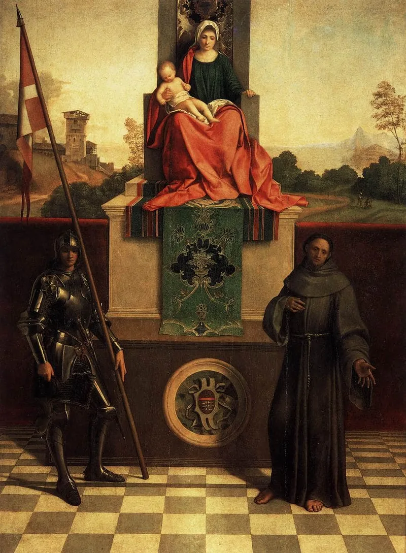 Madonna and Child with Saints Liberale and Francis (The Castelfranco Madonna) by Giorgione, 1503