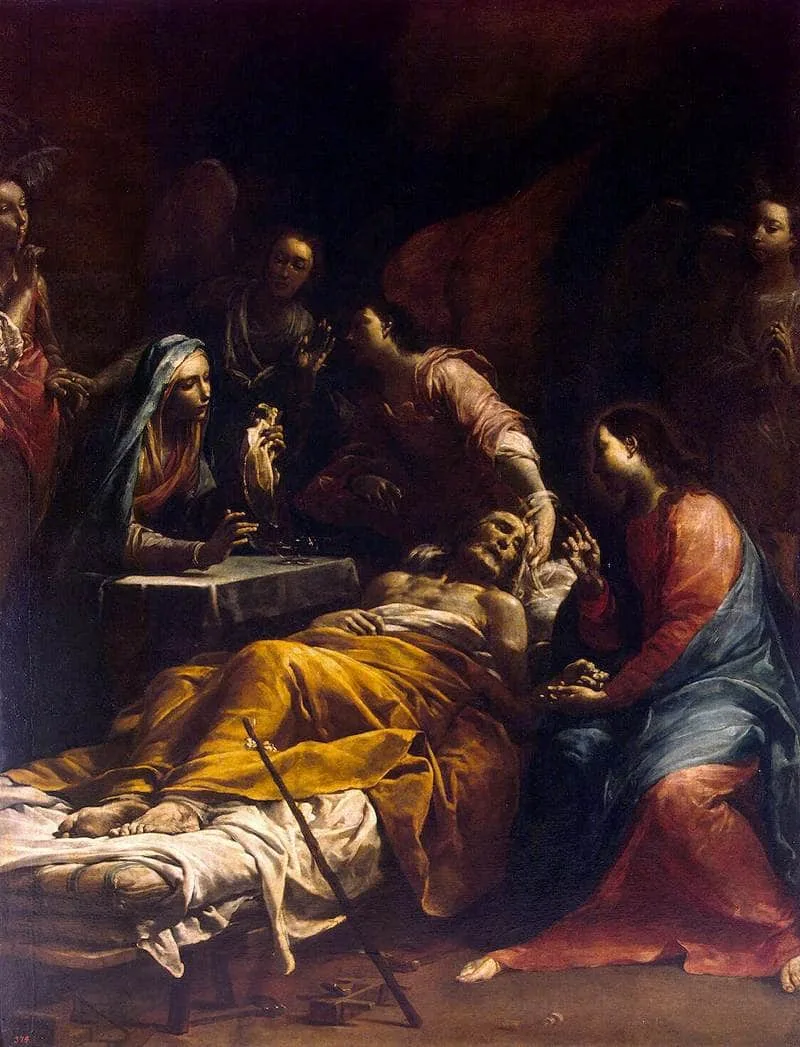 Death of Saint Joseph by Giuseppe Maria Crespi, 1712