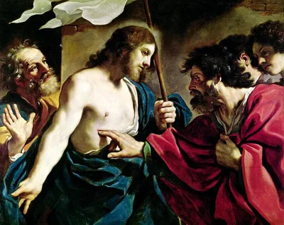 The Incredulity of Saint Thomas by Guercino