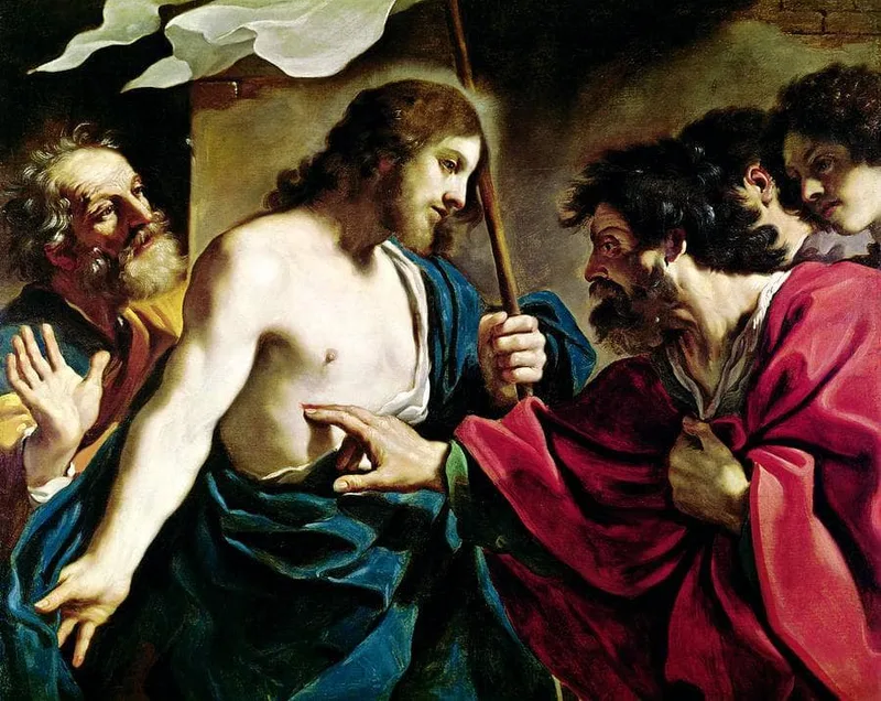 The Incredulity of Saint Thomas by Guercino, 1621
