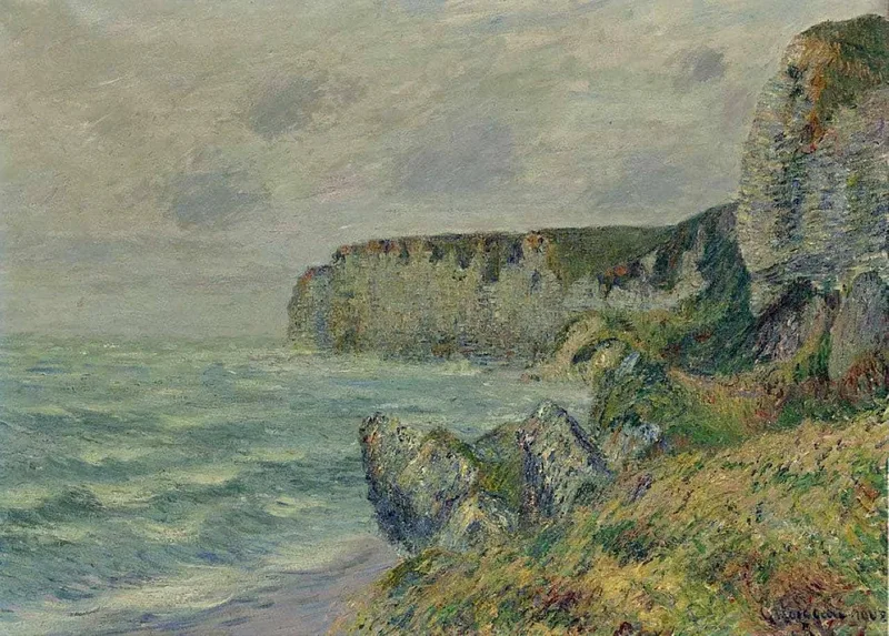 Cliffs at Saint Jouin by Gustave Loiseau, 1907