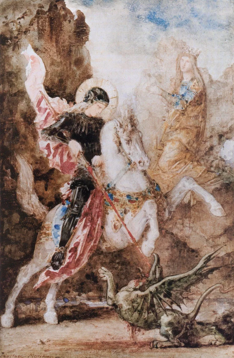 Saint George by Gustave Moreau, 1869