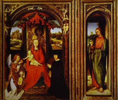 Altar of Saints John the Baptist and John the Evangelist by Hans Memling