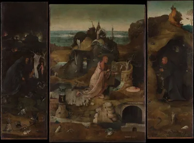Hermit Saints Triptych by Hieronymus Bosch