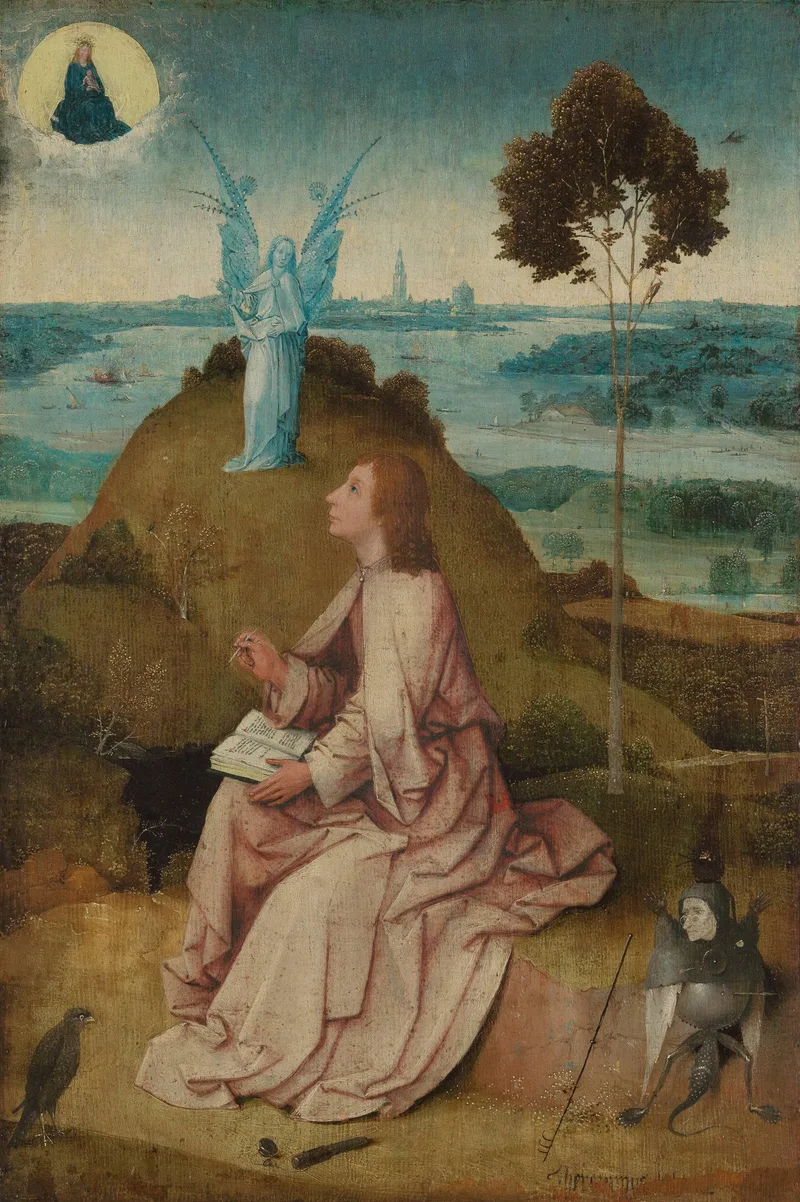 Saint John the Evangelist on Patmos by Hieronymus Bosch, 1489