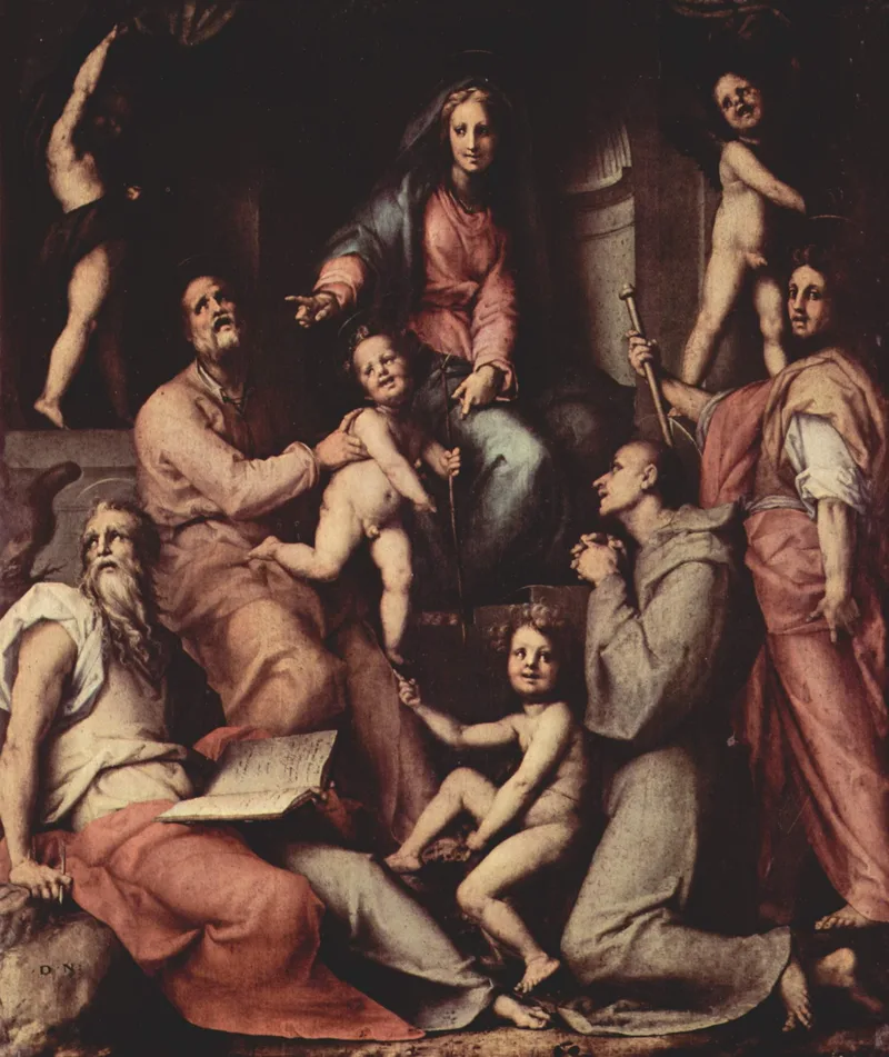 Holy Family with Saints by Jacopo Pontormo, 1518
