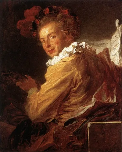 Portrait of Monsieur de la Breteche, brother of the Abbot of Saint Non by Jean-Honore Fragonard