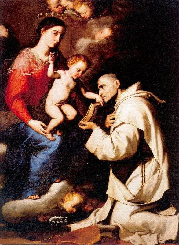 Madonna with the Christ Child and Saint Bruno by Jusepe de Ribera, 1624
