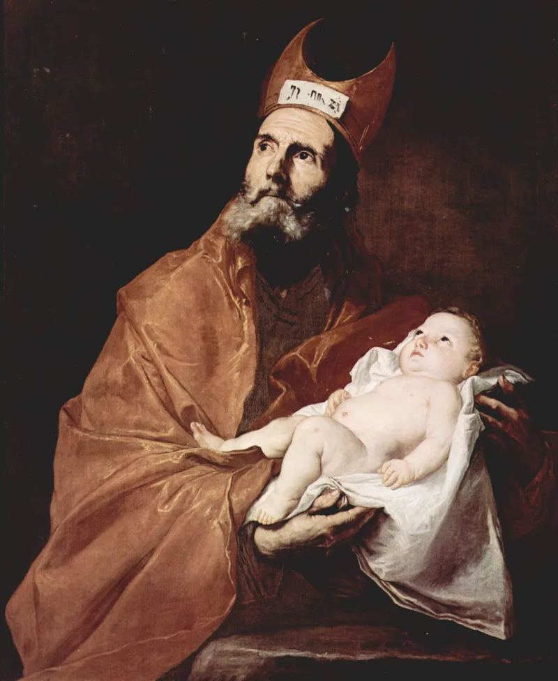 Saint Simeon with the Christ child by Jusepe de Ribera, 1647
