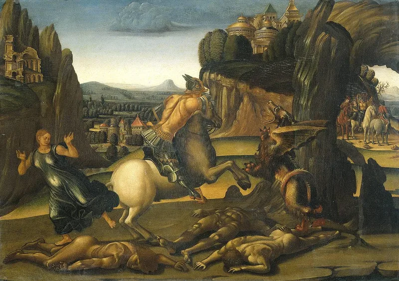 Saint George and the Dragon by Luca Signorelli, 1505