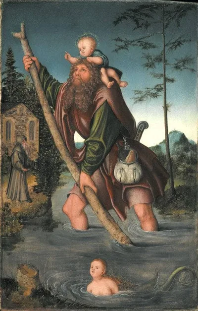 Saint Christopher by Lucas Cranach the Elder