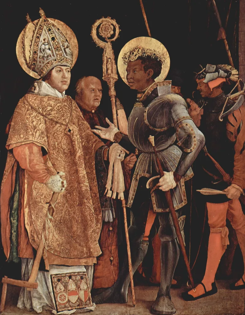 Disputation of Saints Erasmus and Mauritius (Maurice) by Matthias Grünewald, 1520