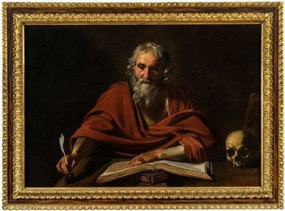 Saint Jerome Writing by Nicolas Tournier