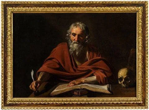 Saint Jerome Writing by Nicolas Tournier, 1625